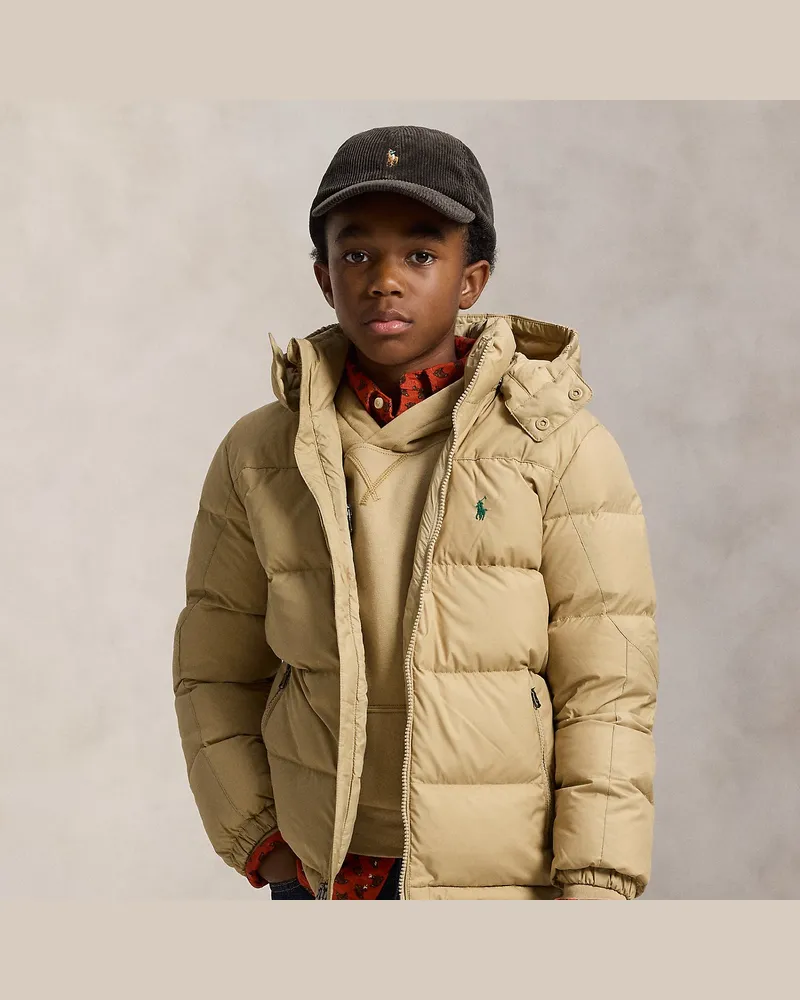 Ralph Lauren Die Daunenjacke Gorham mit Kapuze Tan