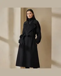 Ralph Lauren Mantel Leonarda mit Bindegürtel Black