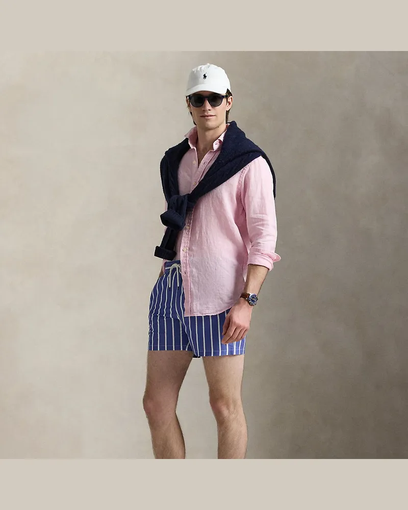 Ralph Lauren Slim-Fit Badeshorts Traveler Blue