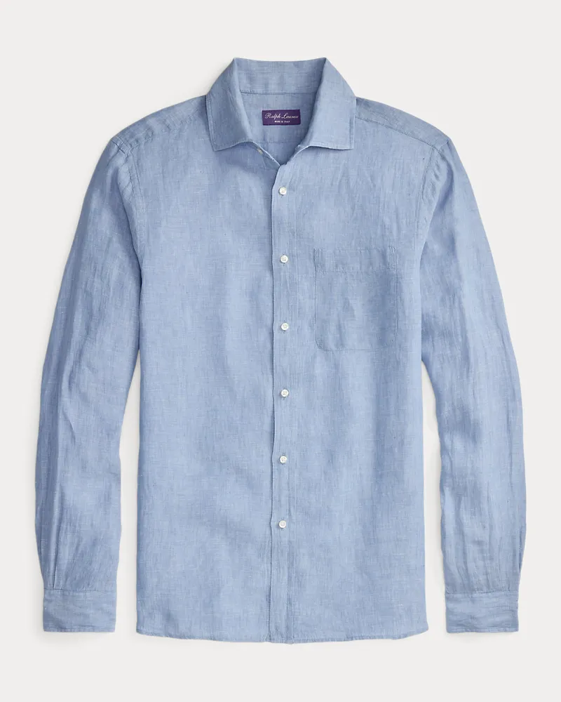 Ralph Lauren Hemd aus Leinenchambray Blue