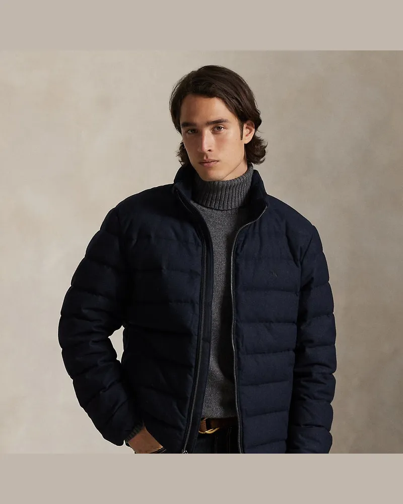 Ralph Lauren Die Fischgrat-Daunenjacke Colden Blue