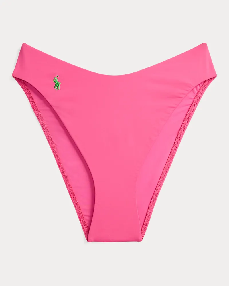 Ralph Lauren Bikinihose mit hohem Beinauschnitt Pink