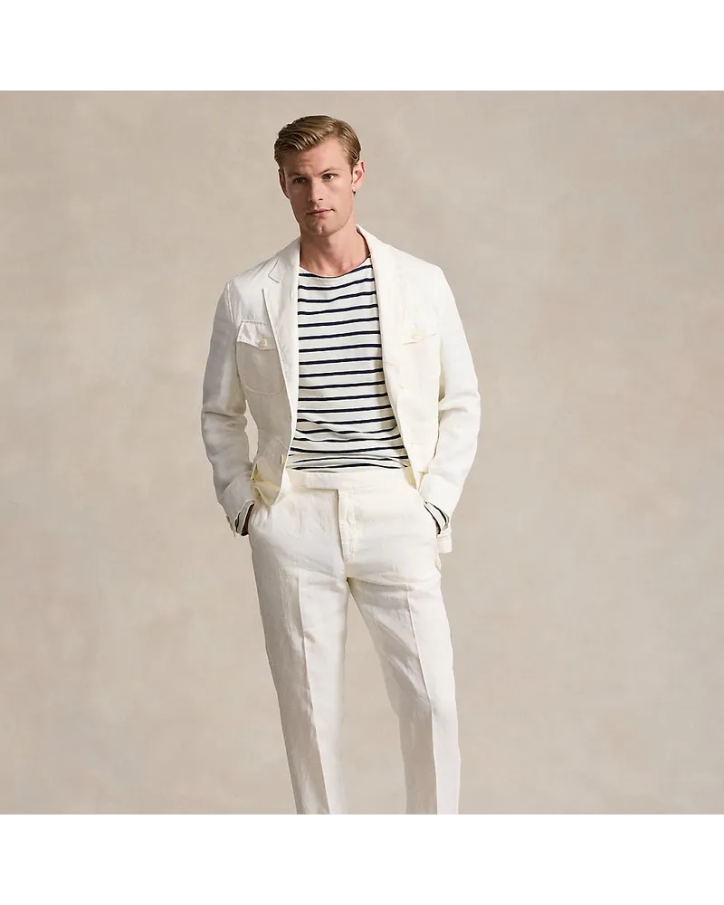 Ralph Lauren Anzughose aus Hanf-Twill Cream