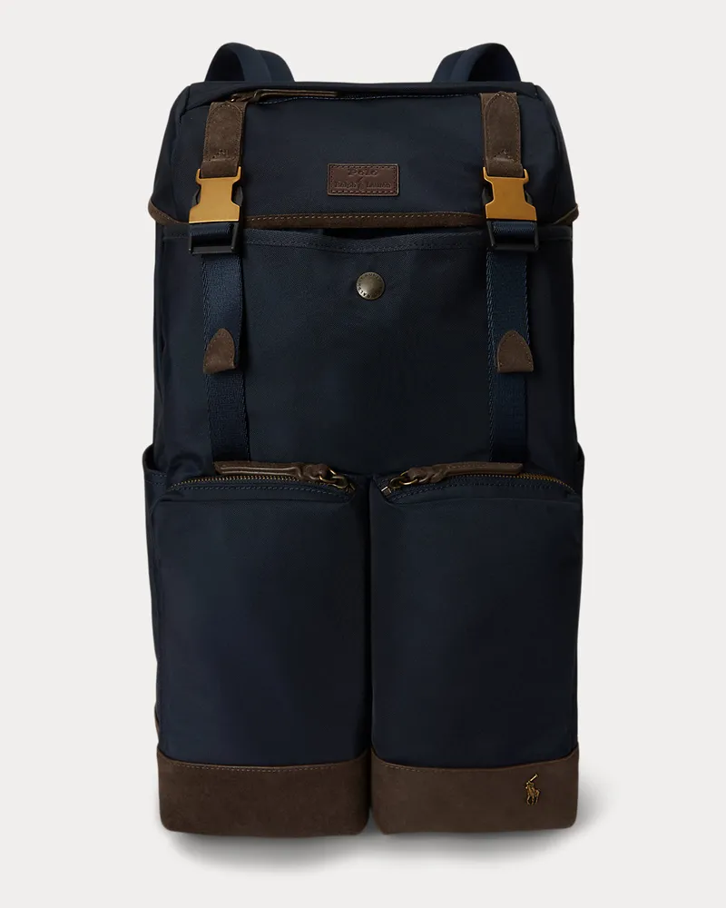 Ralph Lauren Rucksack mit Wildlederbesatz Multi