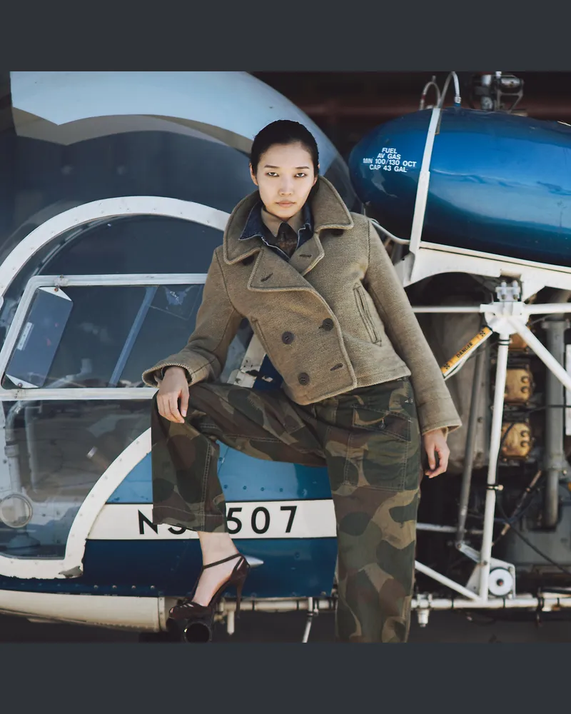 Ralph Lauren Caban mit verkürzter Silhouette Green