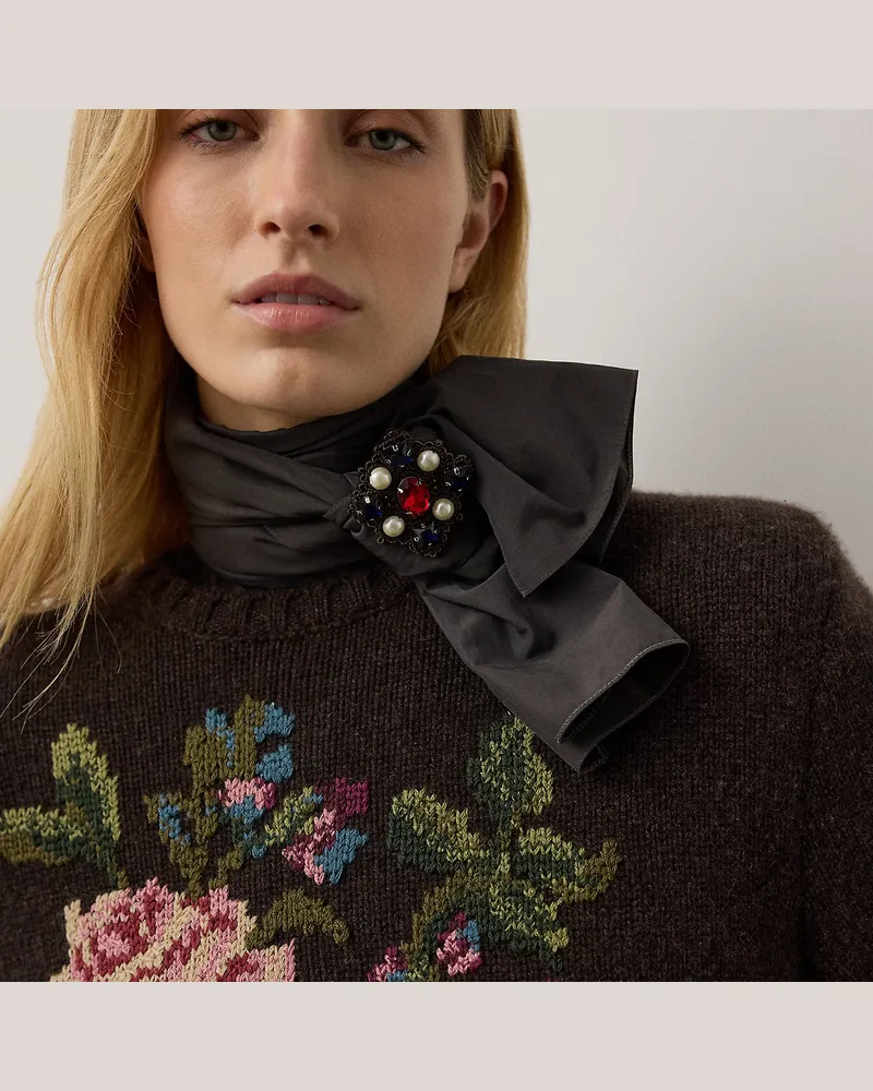 Ralph Lauren Antik-Brosche mit Perlen und Steinen Multi