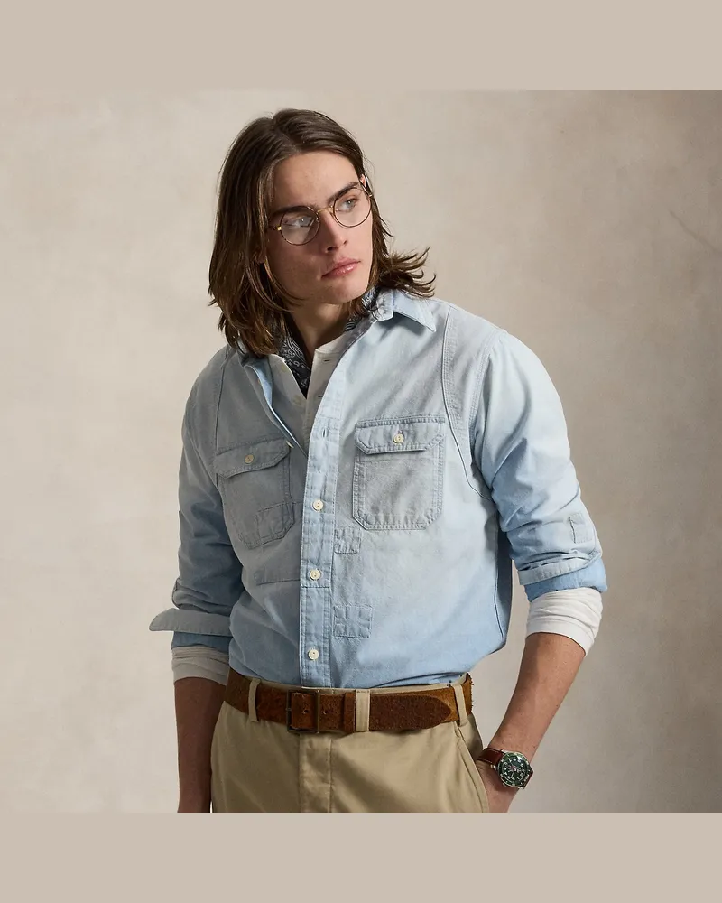 Ralph Lauren Classic-Fit Arbeitshemd aus Chambray Blue