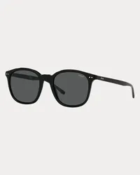 Ralph Lauren Sonnenbrille mit karierten Bügeln Black