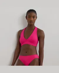 Ralph Lauren Einfarbige Hipster-Bikinihose Pink