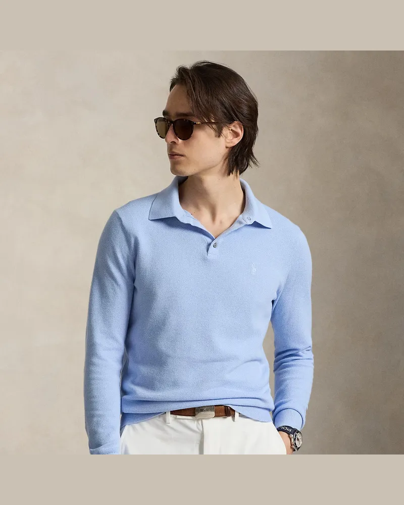 Ralph Lauren Performance-Pullover mit Polokragen Blue