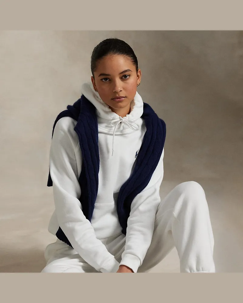 Ralph Lauren Kapuzenpullover aus Fleece White