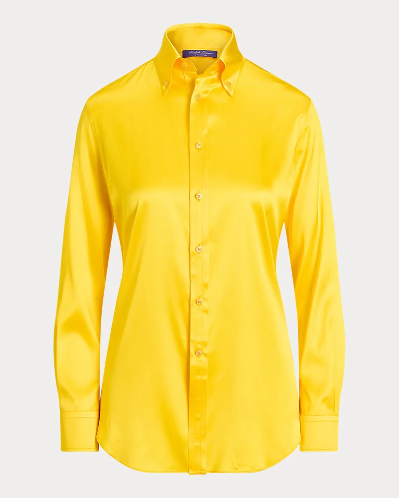 Ralph Lauren Straight-Fit Hemd Cameron aus Seide Yellow