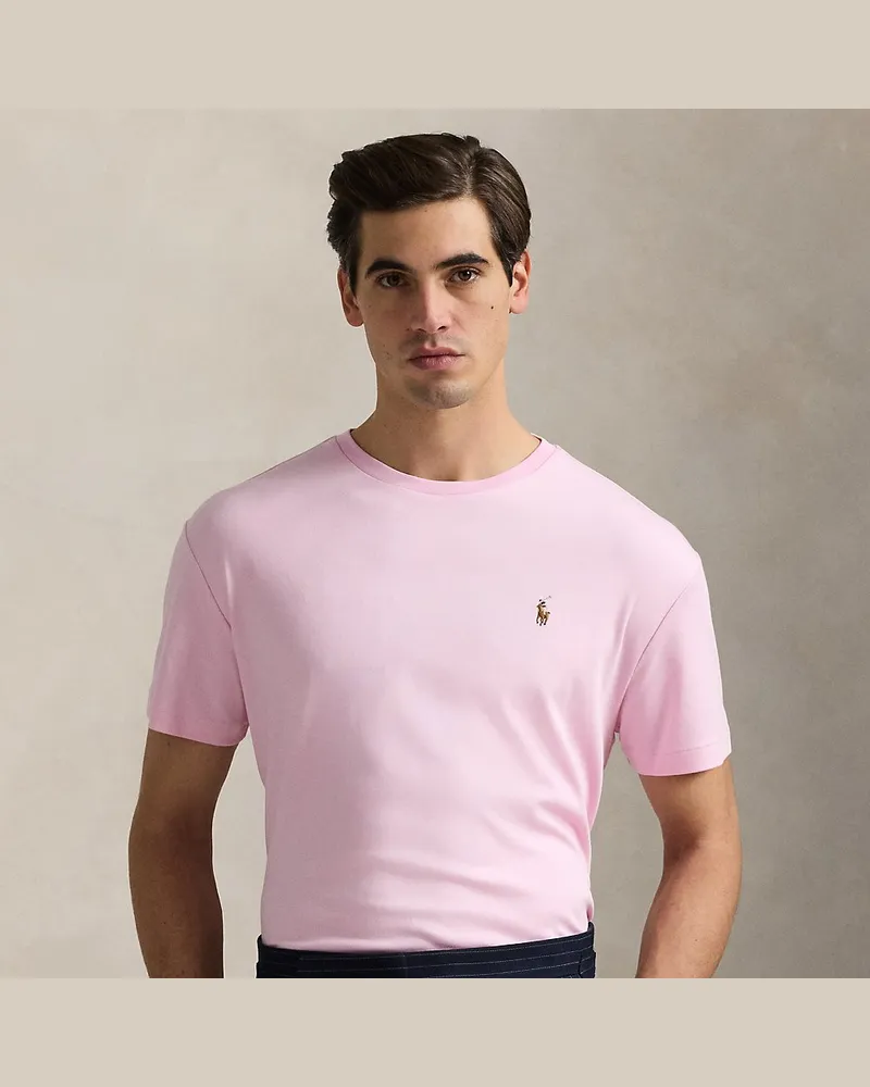 Ralph Lauren Weiches Custom-Slim-Fit T-Shirt Pink