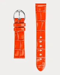 Ralph Lauren RL888-Uhrenarmband aus Alligatorleder Orange