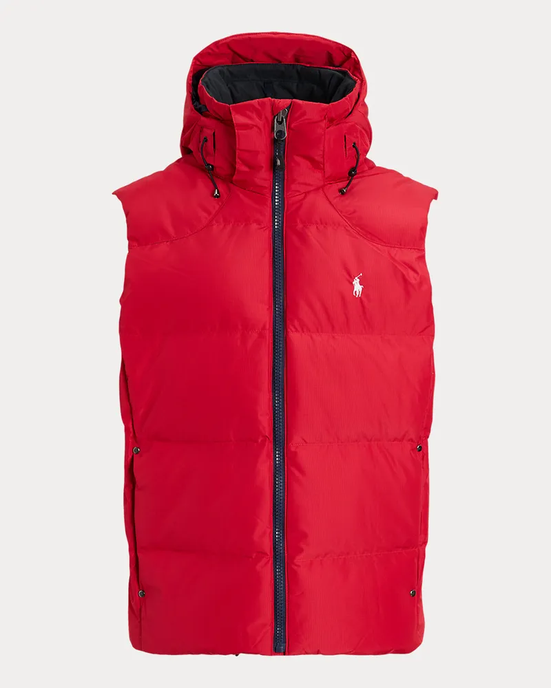 Ralph Lauren Daunenweste mit Kapuze Red