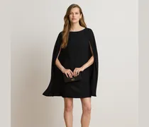 Kurzgrößen - Cape-Cocktailkleid aus Georgette