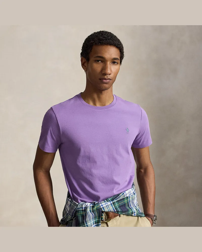 Ralph Lauren Custom-Slim-Fit Jersey-T-Shirt Purple