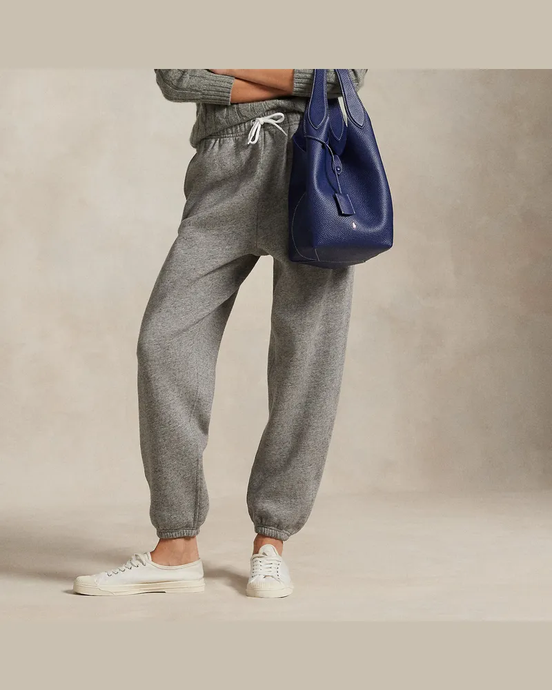 Ralph Lauren Fleece-Jogginghose mit Tunnelzug Grey
