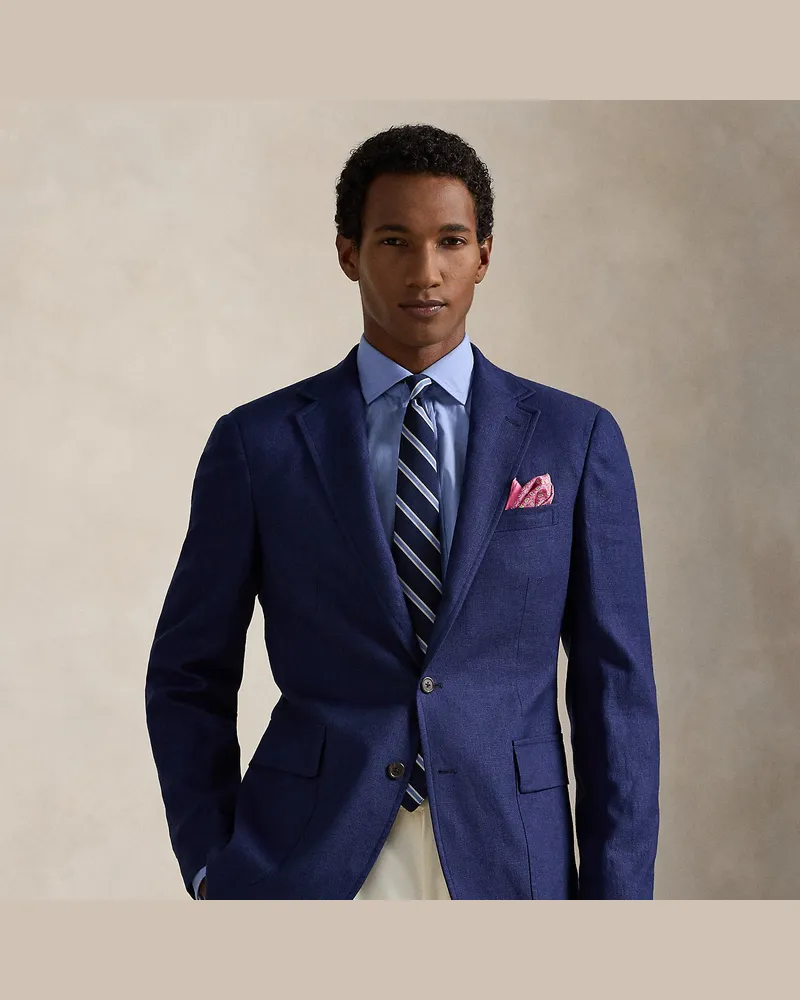 Ralph Lauren Modern-Fit Polo-Sakko mit feinem Muster Blue