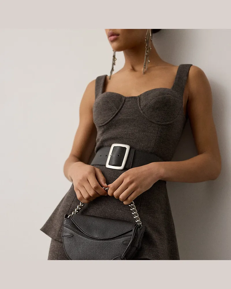 Ralph Lauren Mini-Umhängetasche  Ralph Lauren aus Ziegenleder Brown