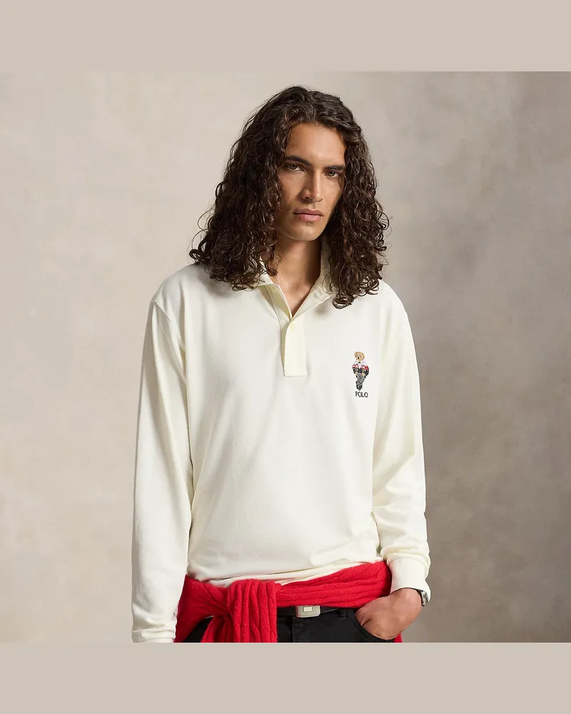 Ralph Lauren Große Größen - Piqué-Poloshirt mit Polo Bear Cream