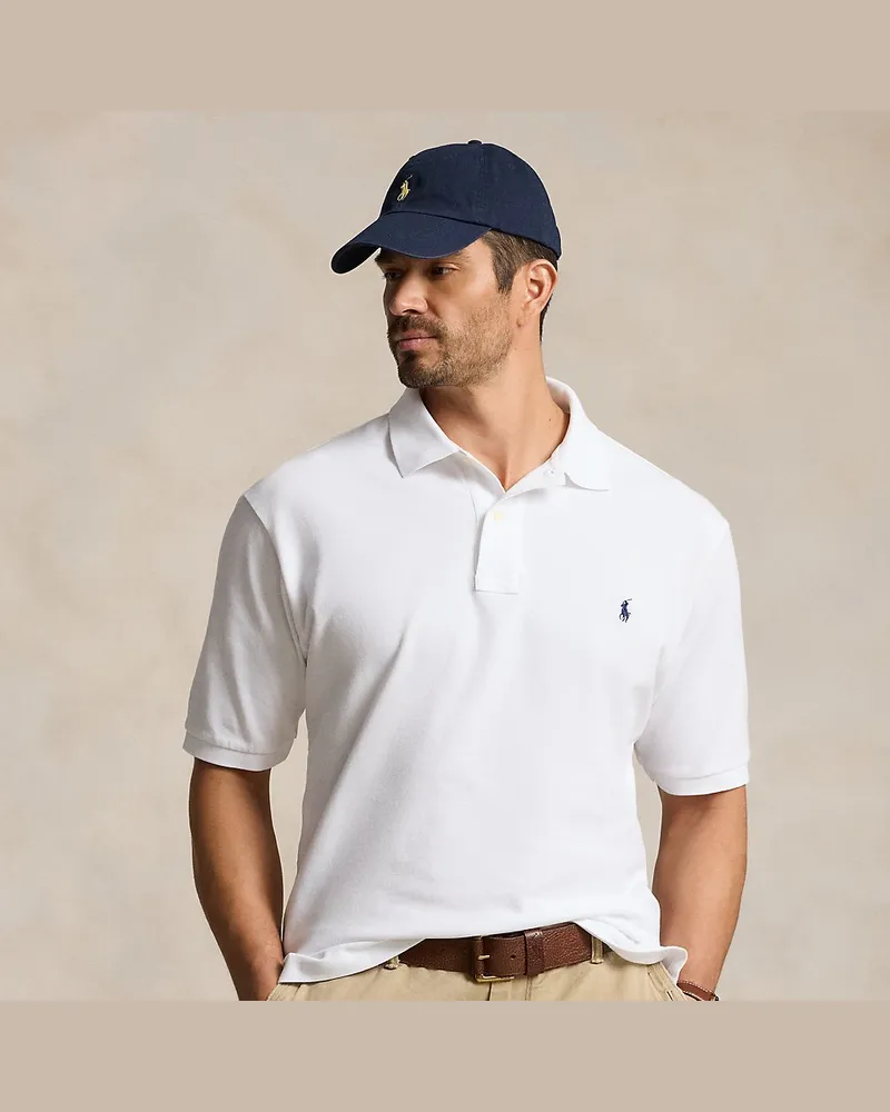 Ralph Lauren Große Größen - Das ikonische Mesh-Poloshirt White