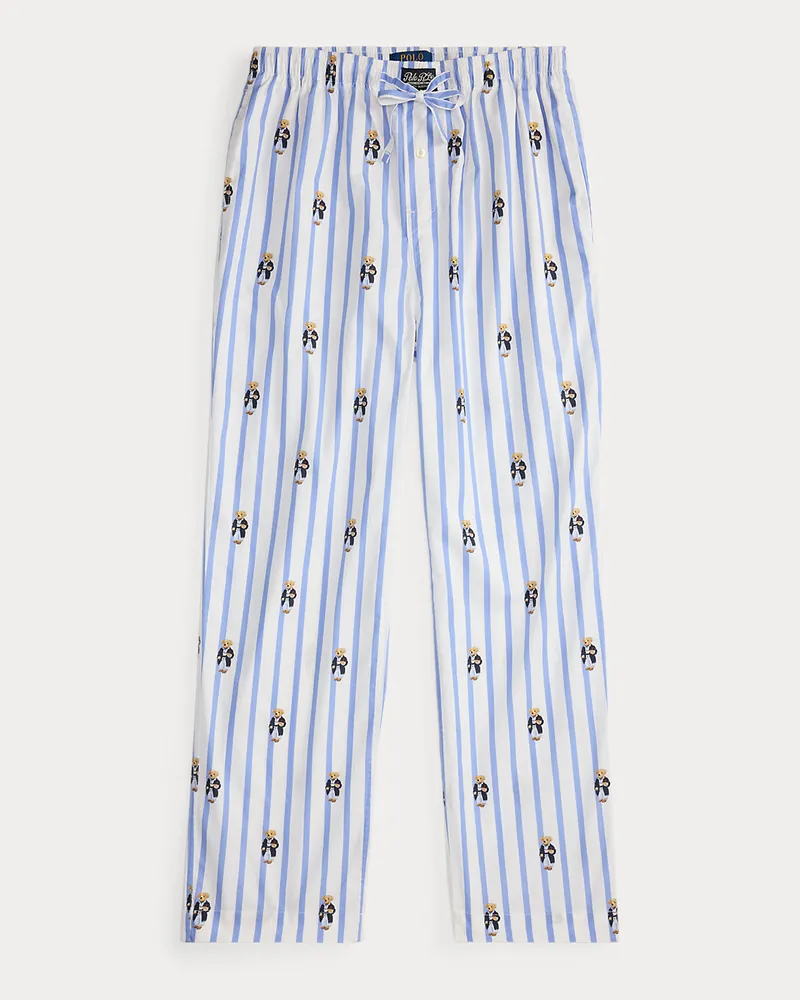 Ralph Lauren Pyjamahose mit charakteristischem Pony Blue