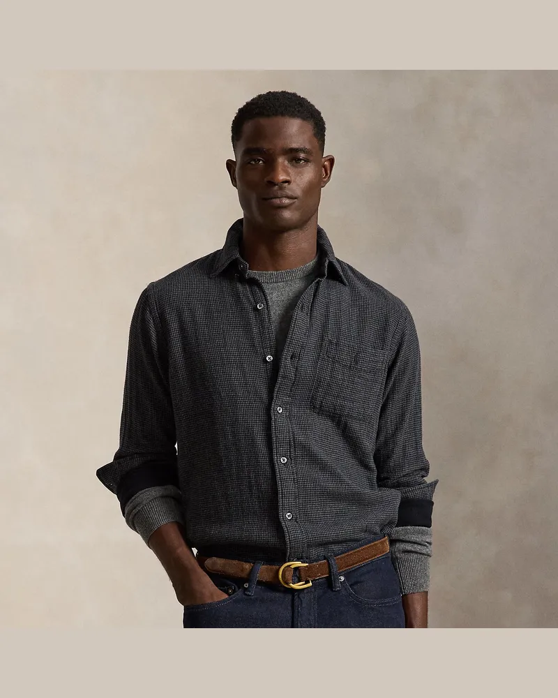 Ralph Lauren Beidseitiges Custom-Fit Hemd Grey