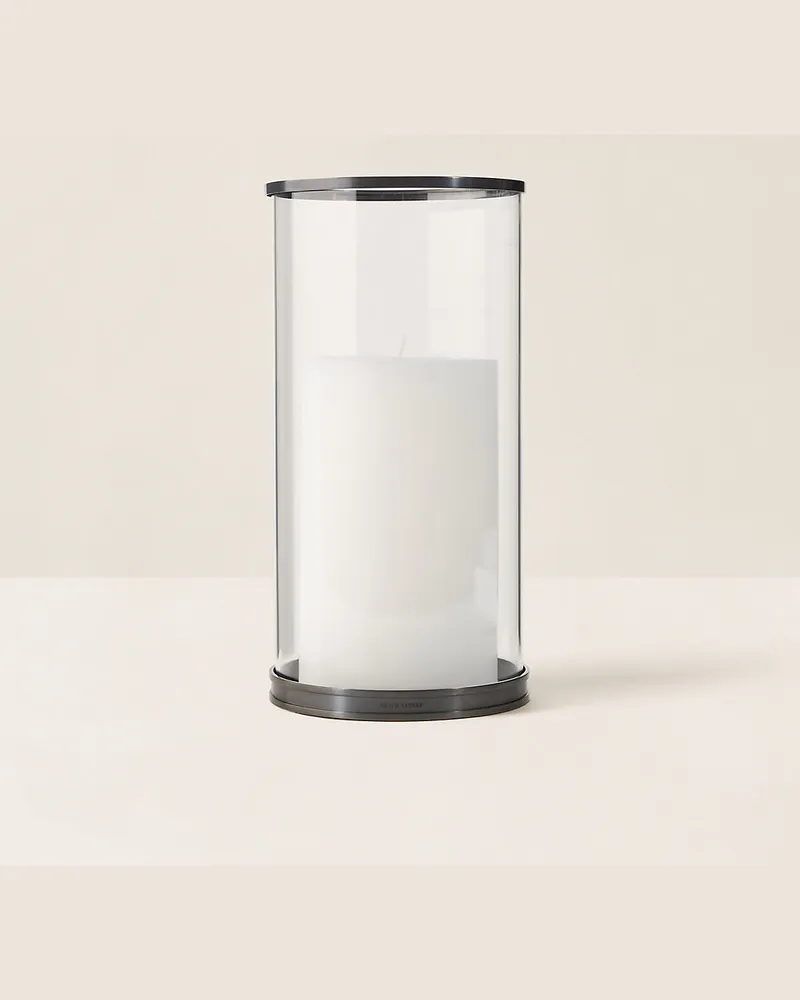 Ralph Lauren Home Großes modernes Windlicht Black