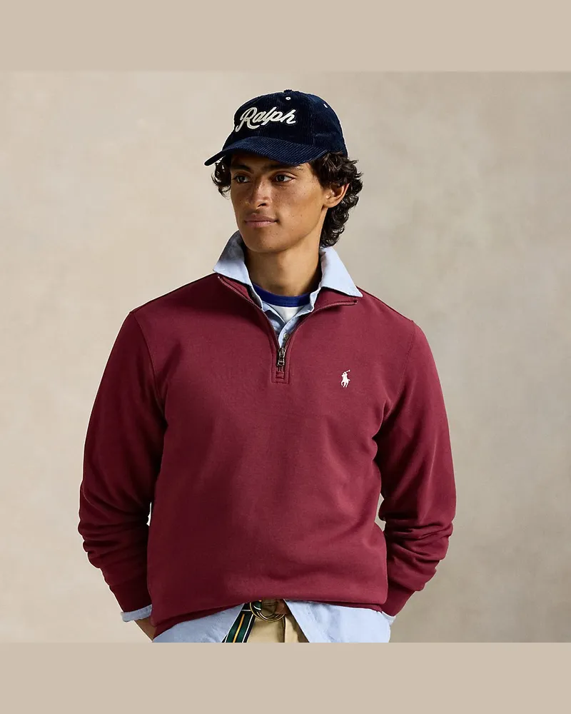 Ralph Lauren Pullover mit Viertelreißverschluss Red
