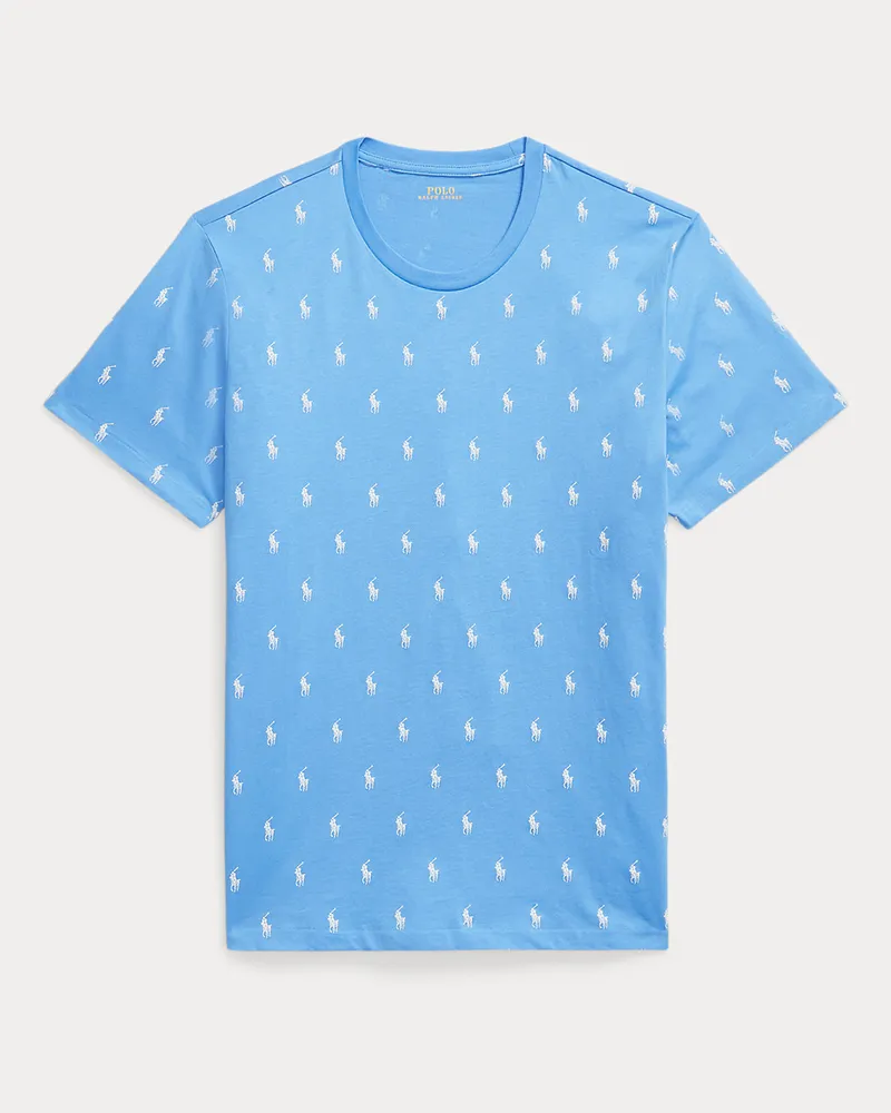 Ralph Lauren Nachthemd aus Baumwolljersey mit Pony Blue