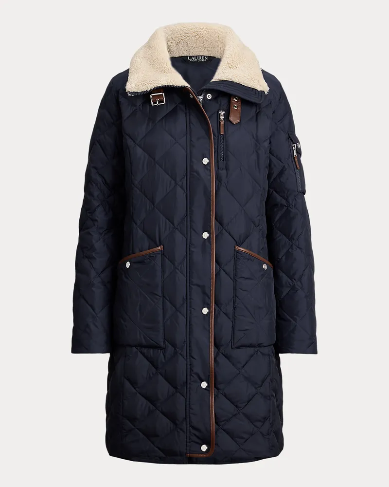 Ralph Lauren Daunenmantel mit Rautensteppung Blue