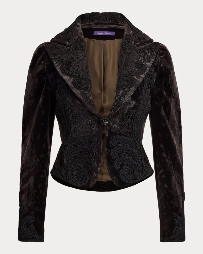 Ralph Lauren Jacke Tamira aus Baumwollsamt Brown