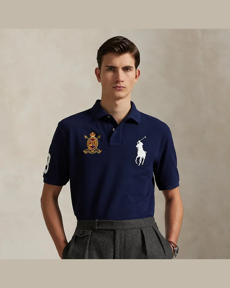 Ralph Lauren Jubiläums-Poloshirt mit Big Pony Blue