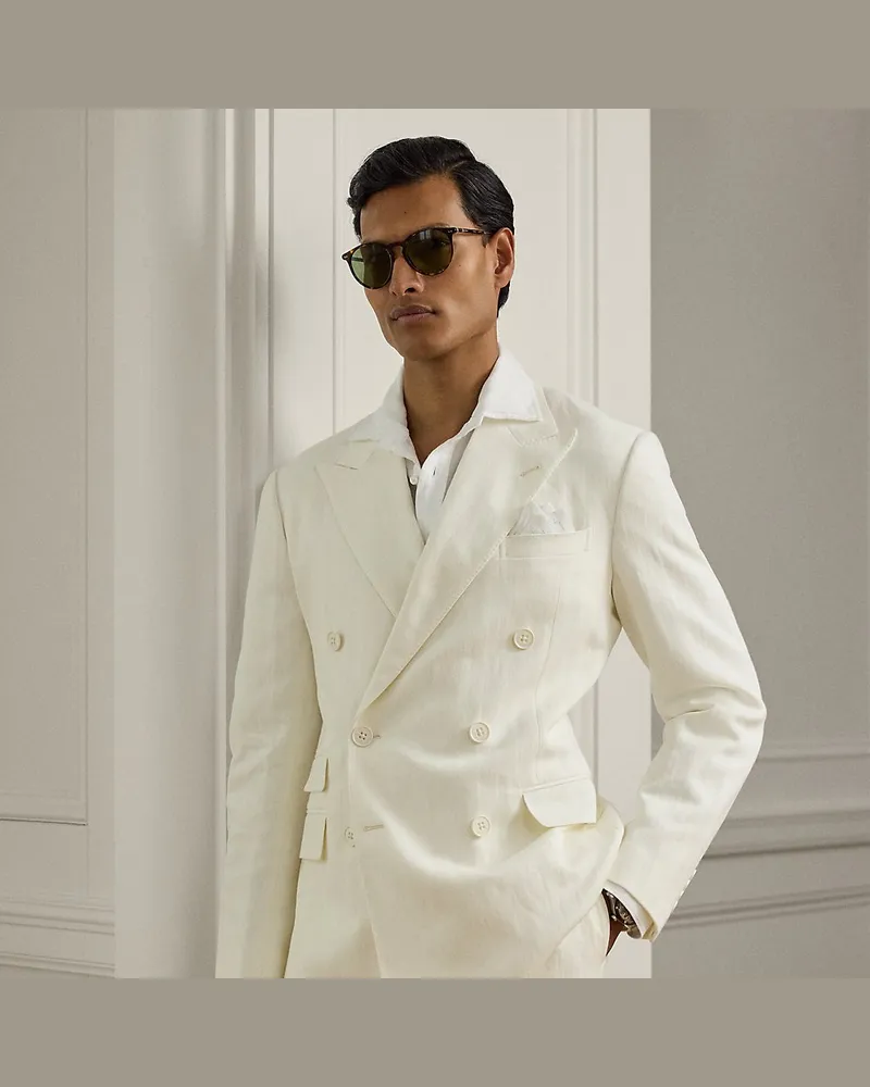 Ralph Lauren Handgeschneiderte Anzugjacke Kent Cream