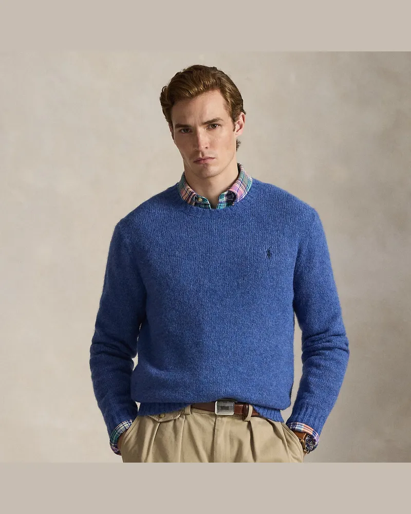 Ralph Lauren Strukturierter Rundhalspullover Blue