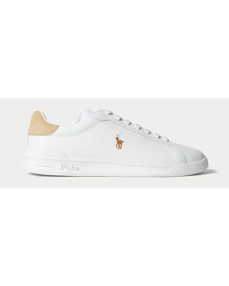 Ralph Lauren Leder-Sneaker Heritage Court II White