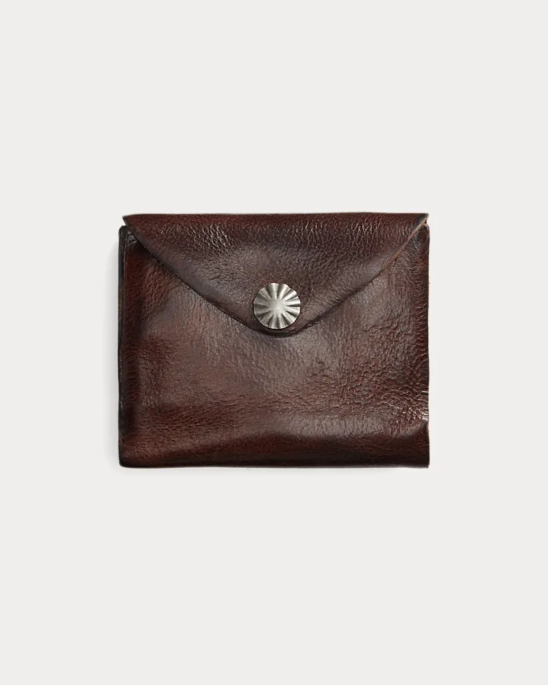 Ralph Lauren Kuvert-Brieftasche aus Leder Brown