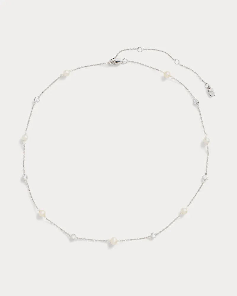 Ralph Lauren Perlenkette aus Sterlingsilber Pink