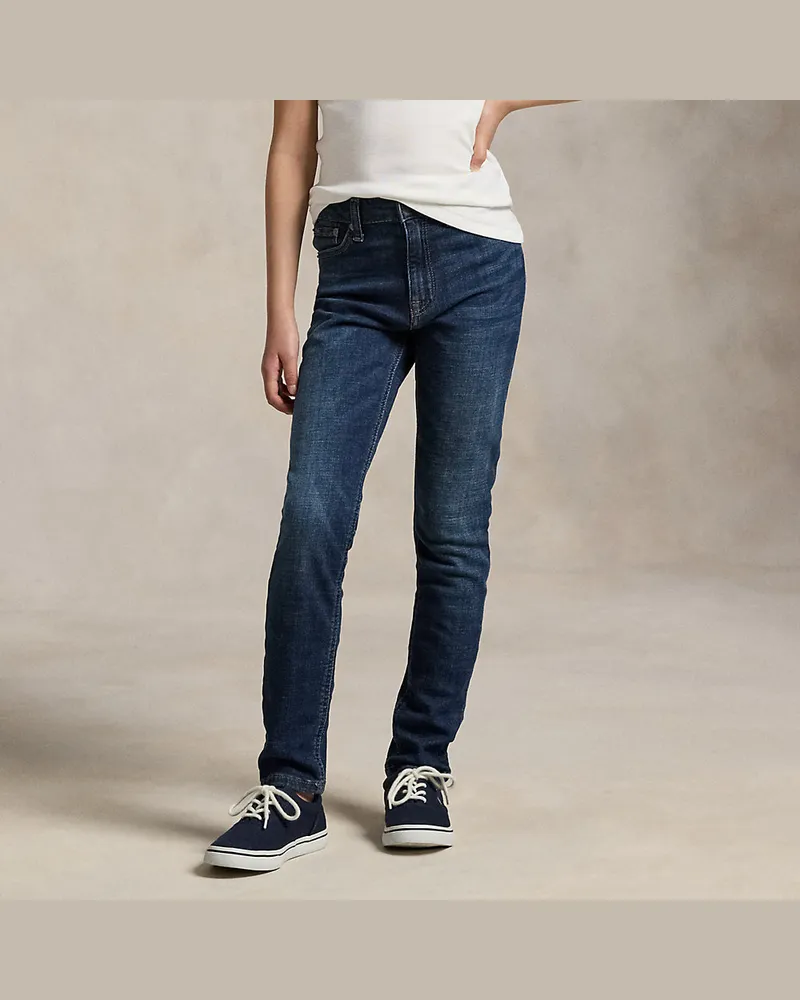 Ralph Lauren Skinny-Fit Jeans Tompkins mit Stretch Blue