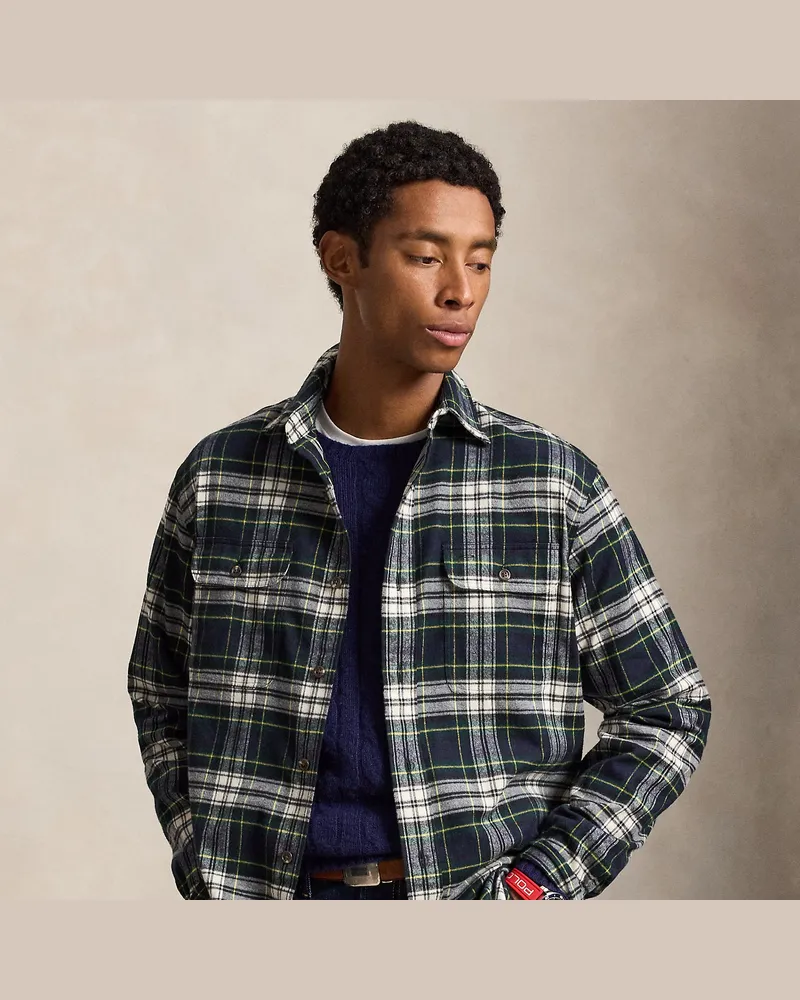 Ralph Lauren Classic-Fit Flanell-Arbeitshemd Blue
