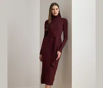 Rollkragenkleid mit Schnürung vorne