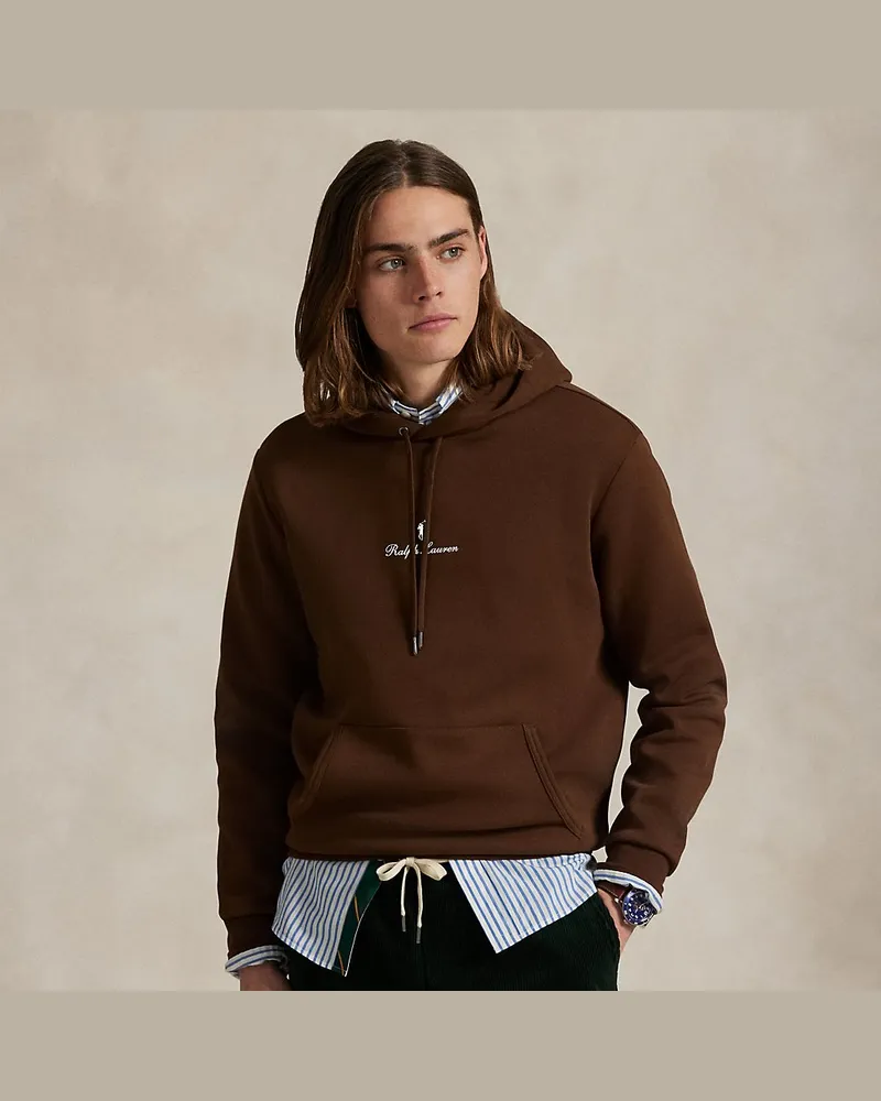 Ralph Lauren Doppellagige Kapuzenjacke mit Logo Brown