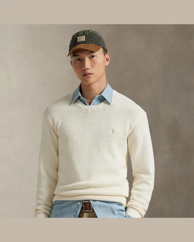 Ralph Lauren Konfektioniert gefärbter Pullover Cream