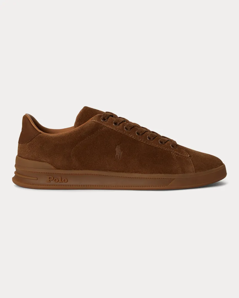 Ralph Lauren Wildleder-Sneaker Heritage Court II Brown
