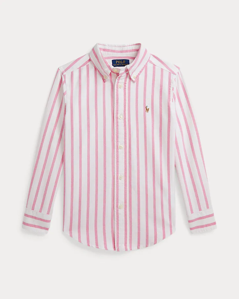 Ralph Lauren Gestreiftes Hemd aus Baumwolloxford Multi
