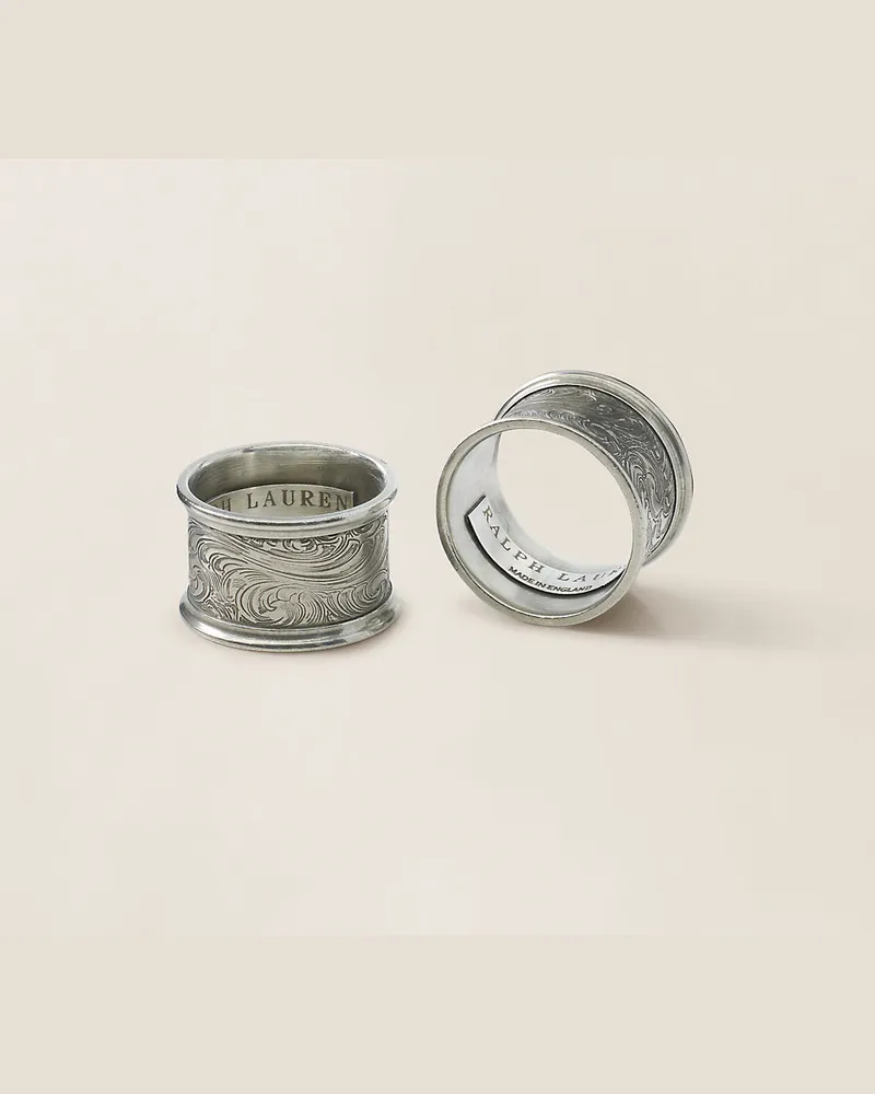 Ralph Lauren Home Serviettenring-Set Aidan Grey