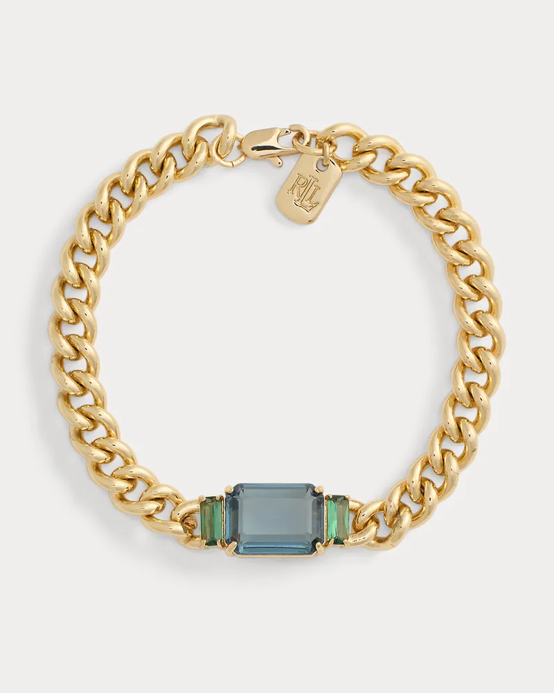 Ralph Lauren Vergoldetes Flex-Armband mit Ziersteinen Gold