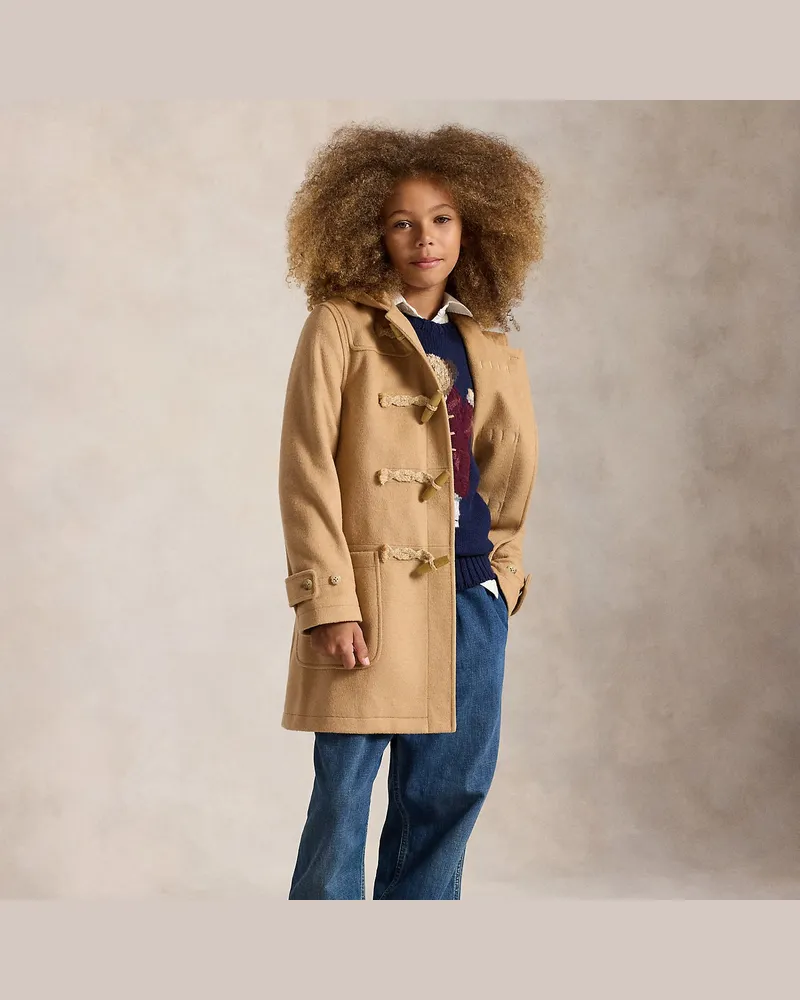 Ralph Lauren Mantel mit Kapuze und Knebelverschlüssen Tan