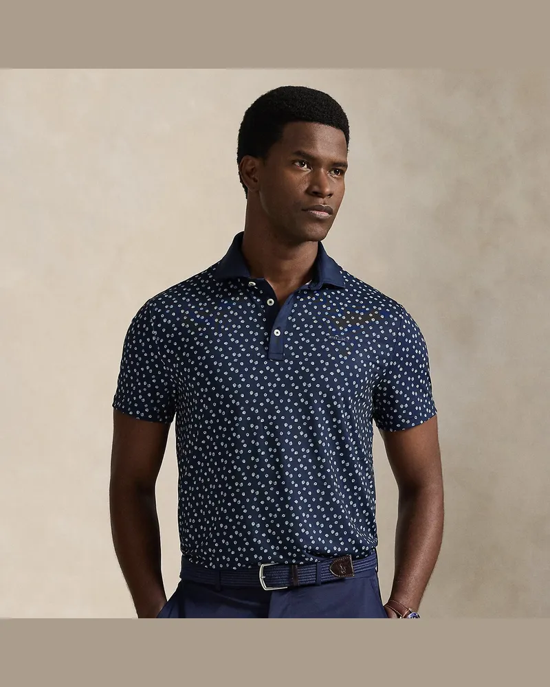 Ralph Lauren Tailored-Fit Performance-Poloshirt Blue
